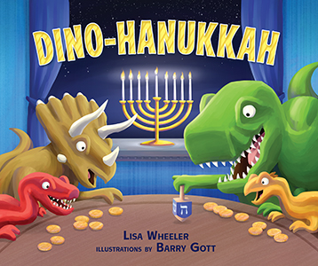 Cover Art for Dino-Hanukkah