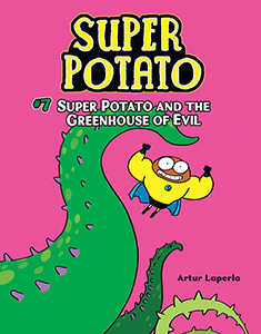 Cover Art for Super Potato and the Greenhouse of Evil