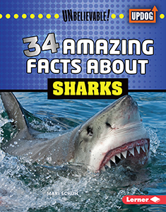 Cover Art for 34 Amazing Facts about Sharks