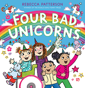 Cover Art for Four Bad Unicorns